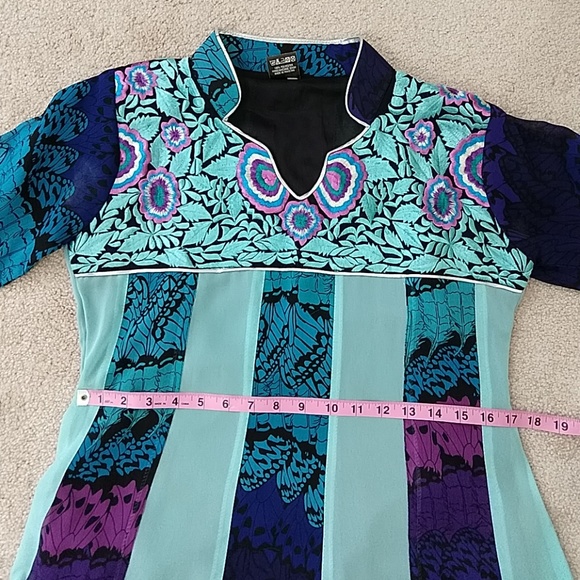 Vintage Embroidered Peasant Festival Maxi Dress - Picture 7 of 8